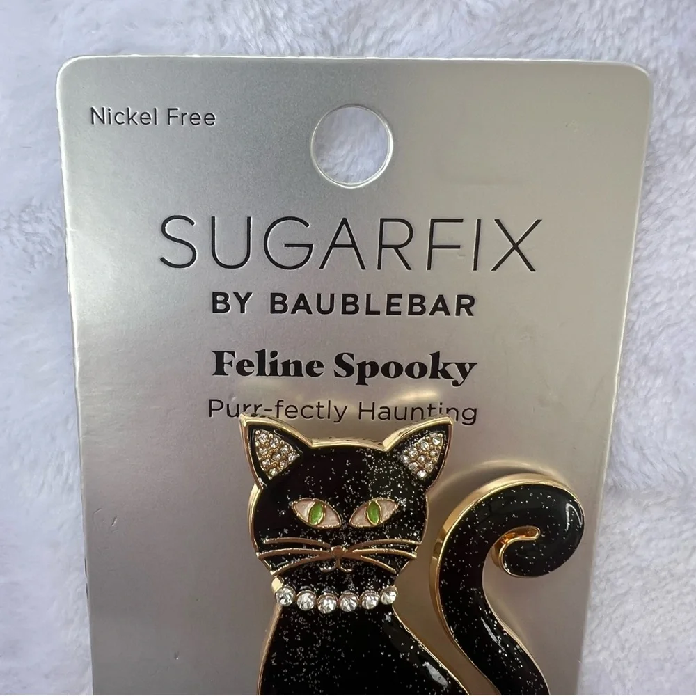Sugarfix by Baublebar Halloween, Feline Spooky, Purr-fectly Haunting‎ Pin Brooch